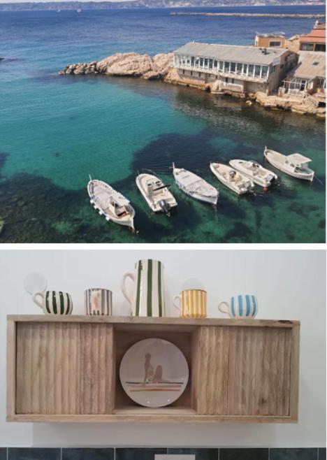 "La Baigneuse" Vallon Des Auffes Marseille Exterior photo